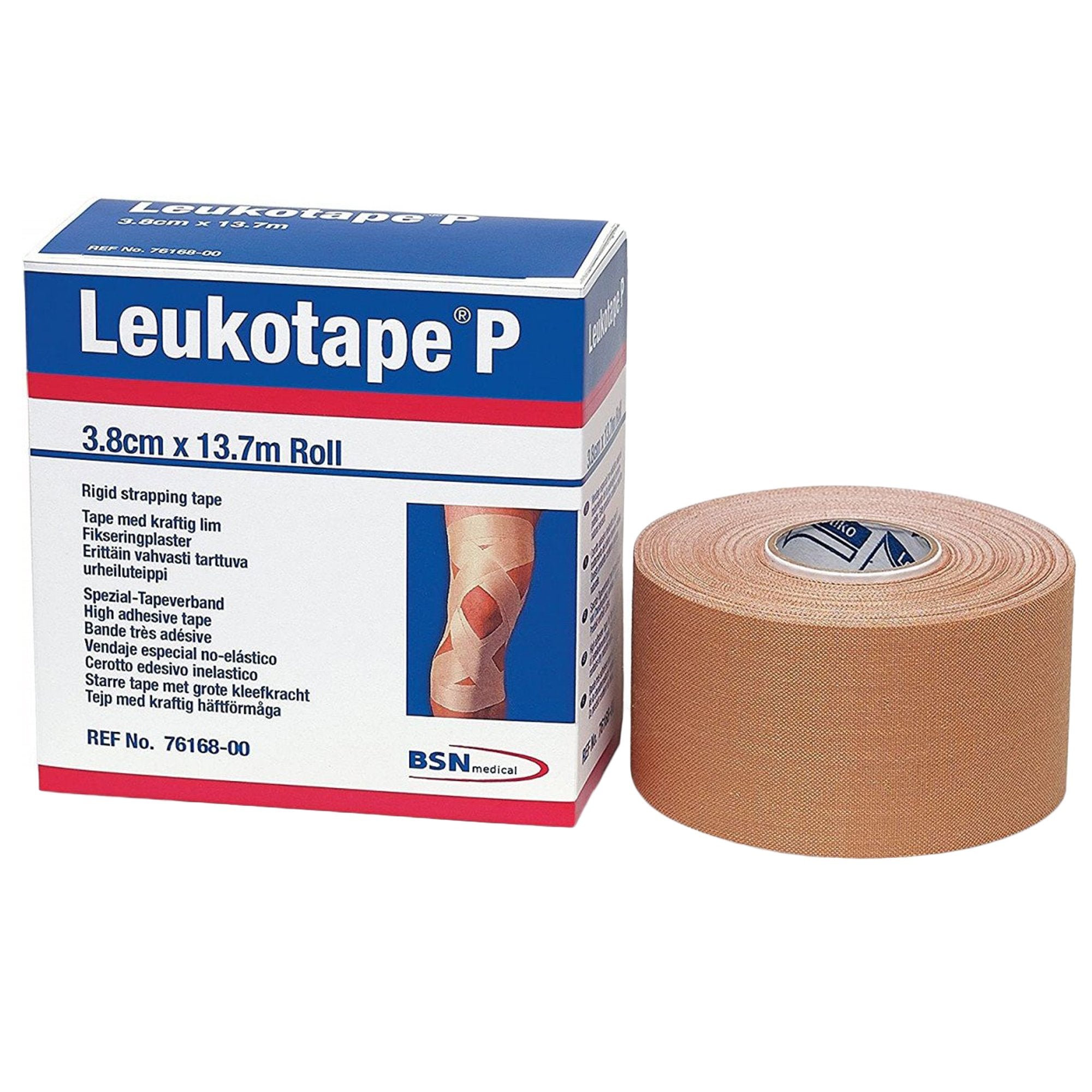 Orthopedic Corrective Tape Leukotape P Beige 1 1/2 Inch X 15 Yard Zinc Oxide Adhesive NonSterile