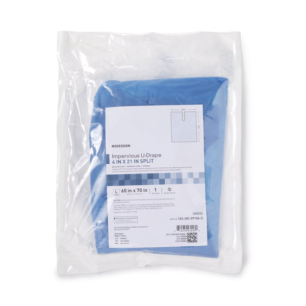Orthopedic Drape McKesson Impervious U Drape 60 W X 70 L Inch Sterile