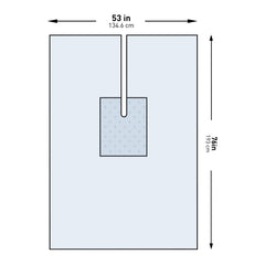 Orthopedic Drape McKesson U Drape with Split 53 W X 76 L Inch Sterile