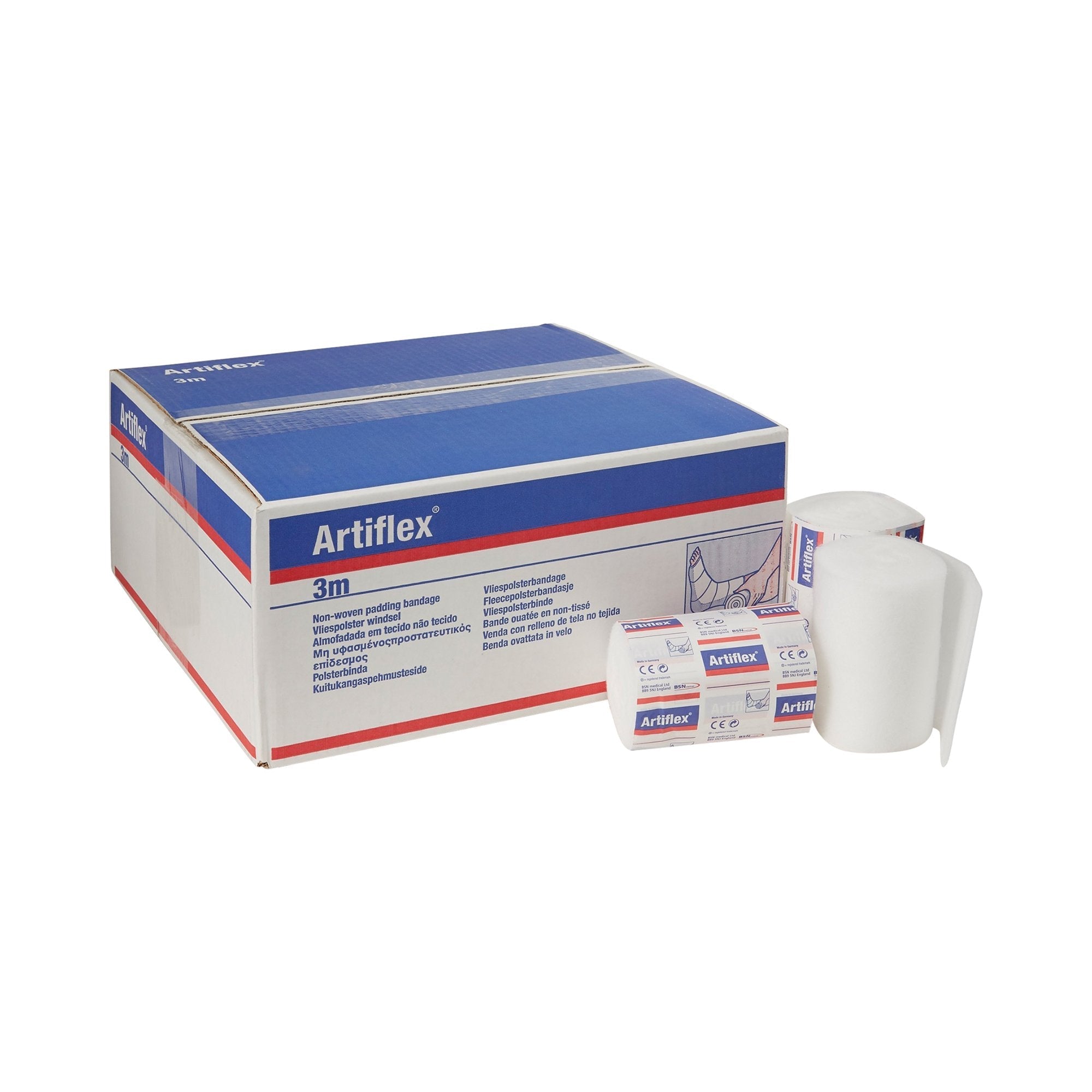 Orthopedic Padding Roll Undercast Artiflex 3.9 Inch X 3.3 Yard Polyester / Polypropylene / Polyethylene NonSterile Packaging Type - Case