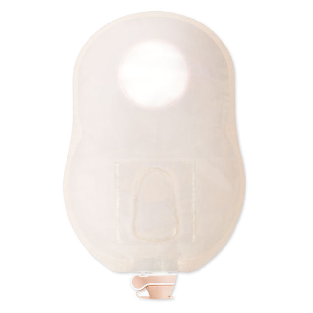 Urostomy Pouch New Image Two-Piece System 9 Inch Length Flat, Trim to Fit Drainable,Packaging Type- Each