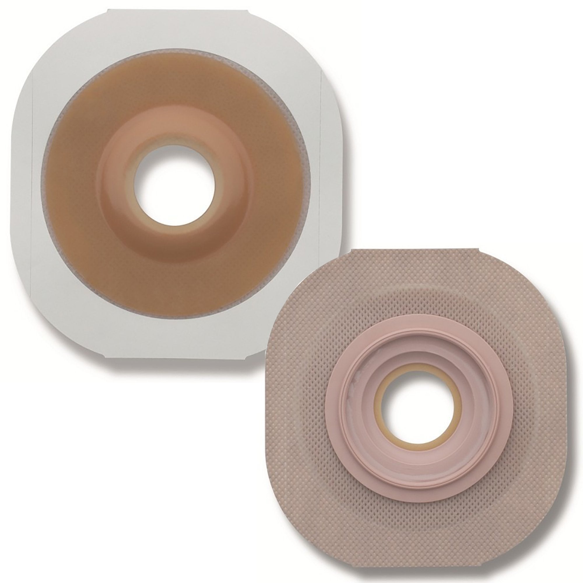 Ostomy Barrier FlexTend Precut, Extended Wear Adhesive Tape 57 mm Flange Red Code System Hydrocolloid 1 1/4 Inch Opening