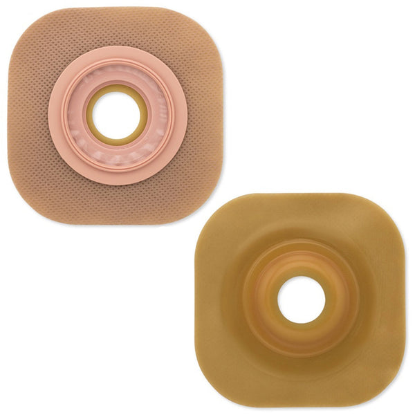 Ostomy Barrier FlexWear Precut, Standard Wear Adhesive Tape 57 mm Flange Red Code System Hydrocolloid 1 1/4 Inch Opening