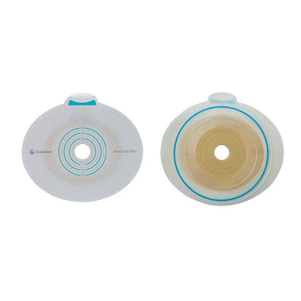Ostomy Barrier SenSura Mio Flex Trim to Fit, Extended Wear Elastic Adhesive 70 mm Flange Yellow Code System 3/8 to 2 11/16 Inch Opening