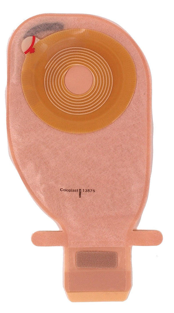 Ostomy Pouch Assura EasiClose One Piece System 11 1/4 Inch Length, Maxi Convex, Pre Cut 1 1/8 Inch Stoma Drainable