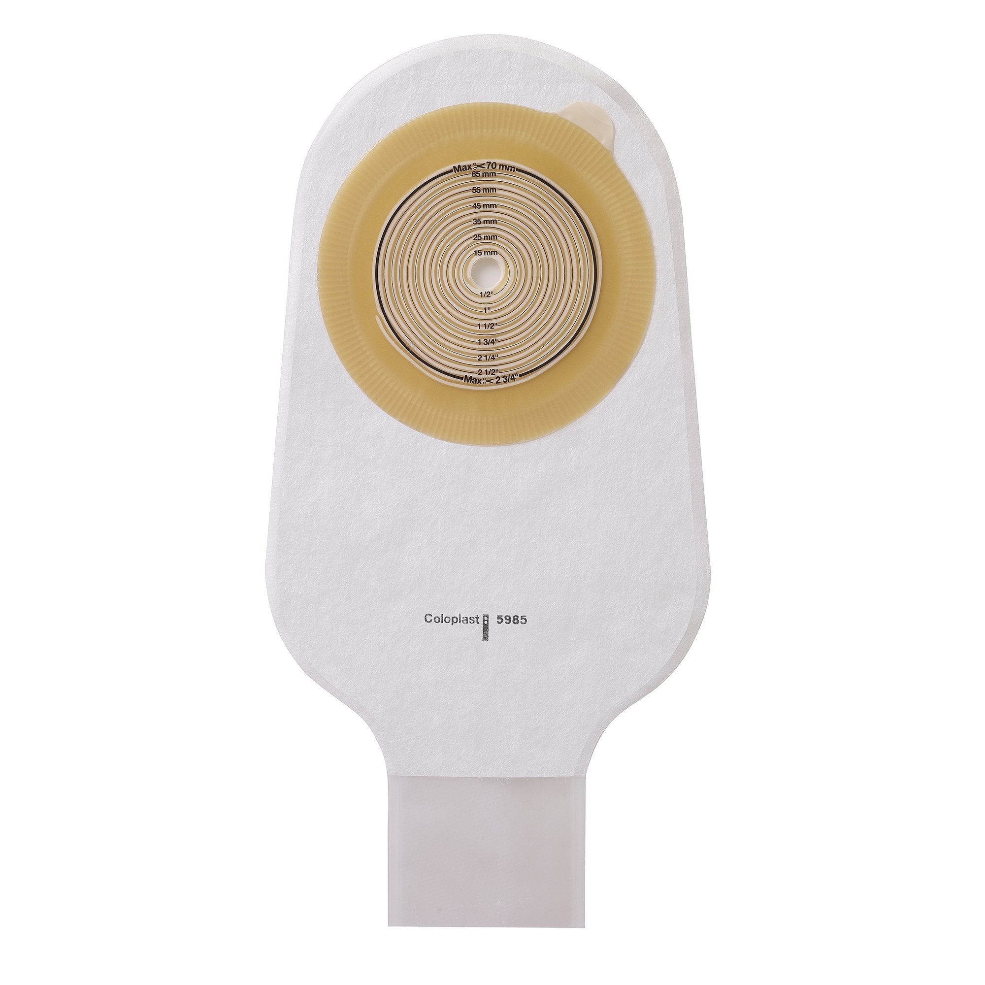 Ostomy Pouch Assura One Piece System 11 1/4 Inch Length Trim To Fit 15 to 43 mm Stoma Drainable