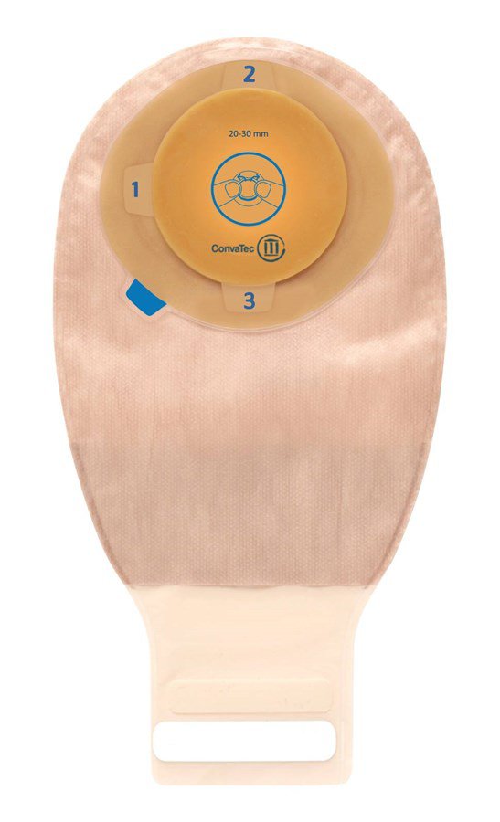 Ostomy Pouch Esteem One Piece System 12 Inch Length 3/4 to 1 1/8 Inch Stoma Drainable