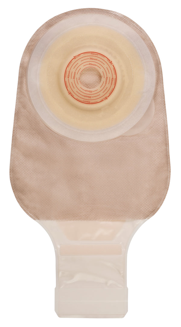 Ostomy Pouch Esteem+ One Piece System Soft Convex V1, Trim to Fit 3/4 to 1 7/8 Inch Stoma Drainable