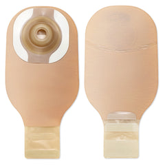 Ostomy Pouch One Piece System 12 Inch Length Soft Convex, Pre Cut 1 Inch Stoma Drainable