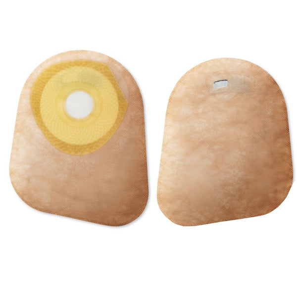 Ostomy Pouch Premier One Piece System 7 Inch Length Flat, Pre Cut 1 Inch Stoma Closed End