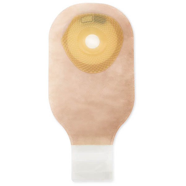 Ostomy Pouch Premier One Piece System 7 Inch Length, Mini Flat, Trim to Fit 2 1/8 Inch Stoma Drainable