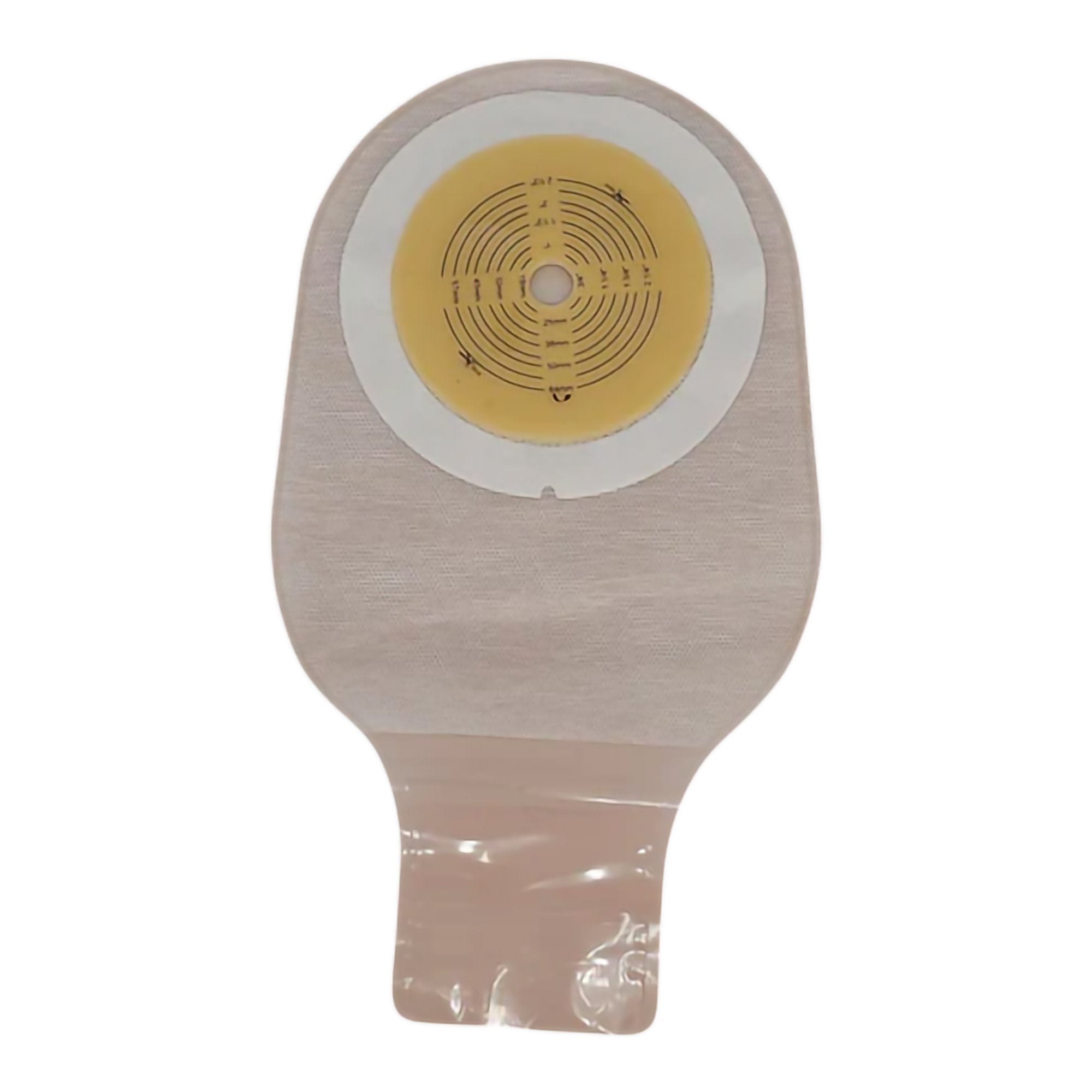 Ostomy Pouch Safe n Simple One Piece System 12 Inch Length Flat, Trim to Fit 2 1/2 Inch Stoma Drainable
