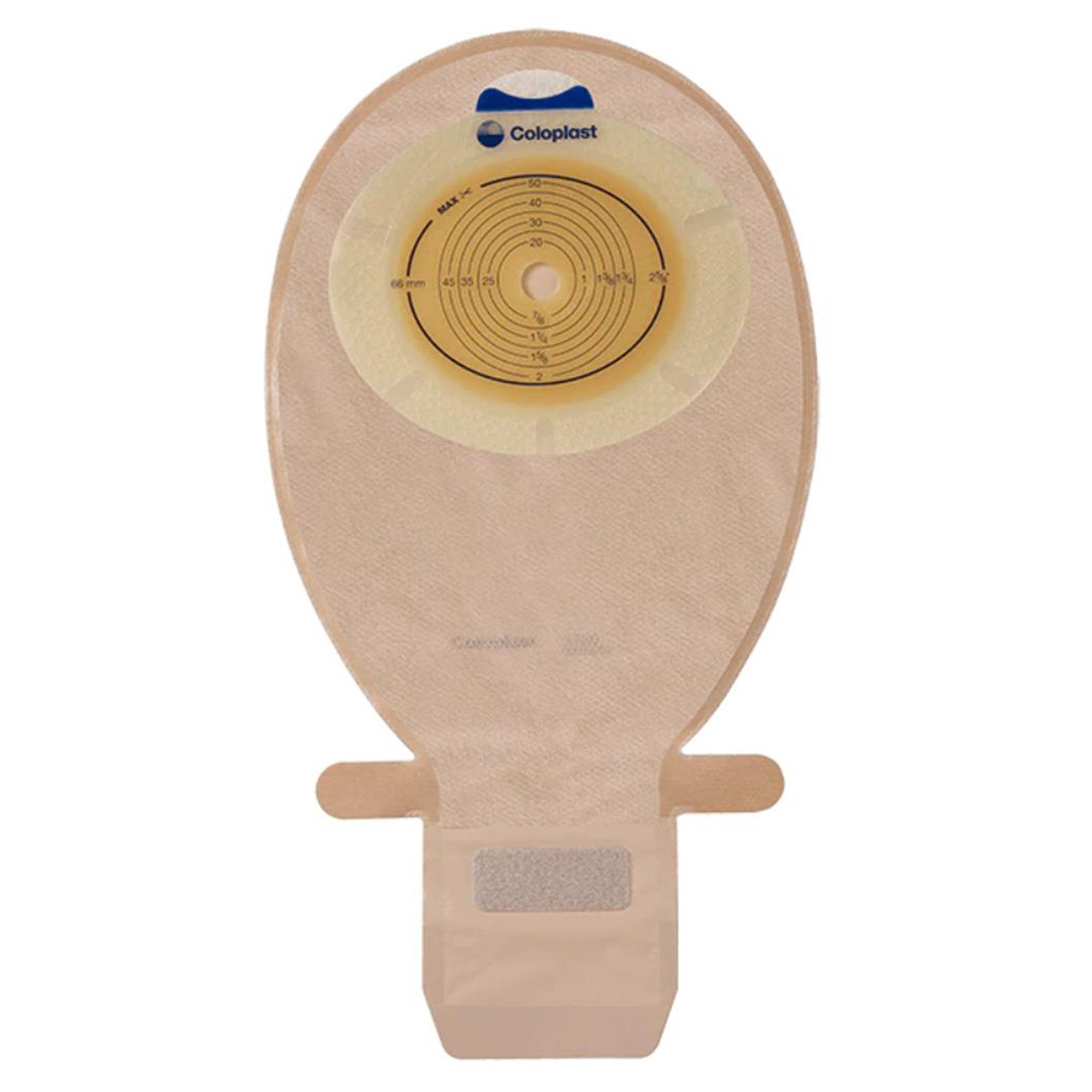 Ostomy Pouch SenSura EasiClose One Piece System 11 1/2 Inch Length, Maxi Flat, Pre Cut 1 Inch Stoma Drainable