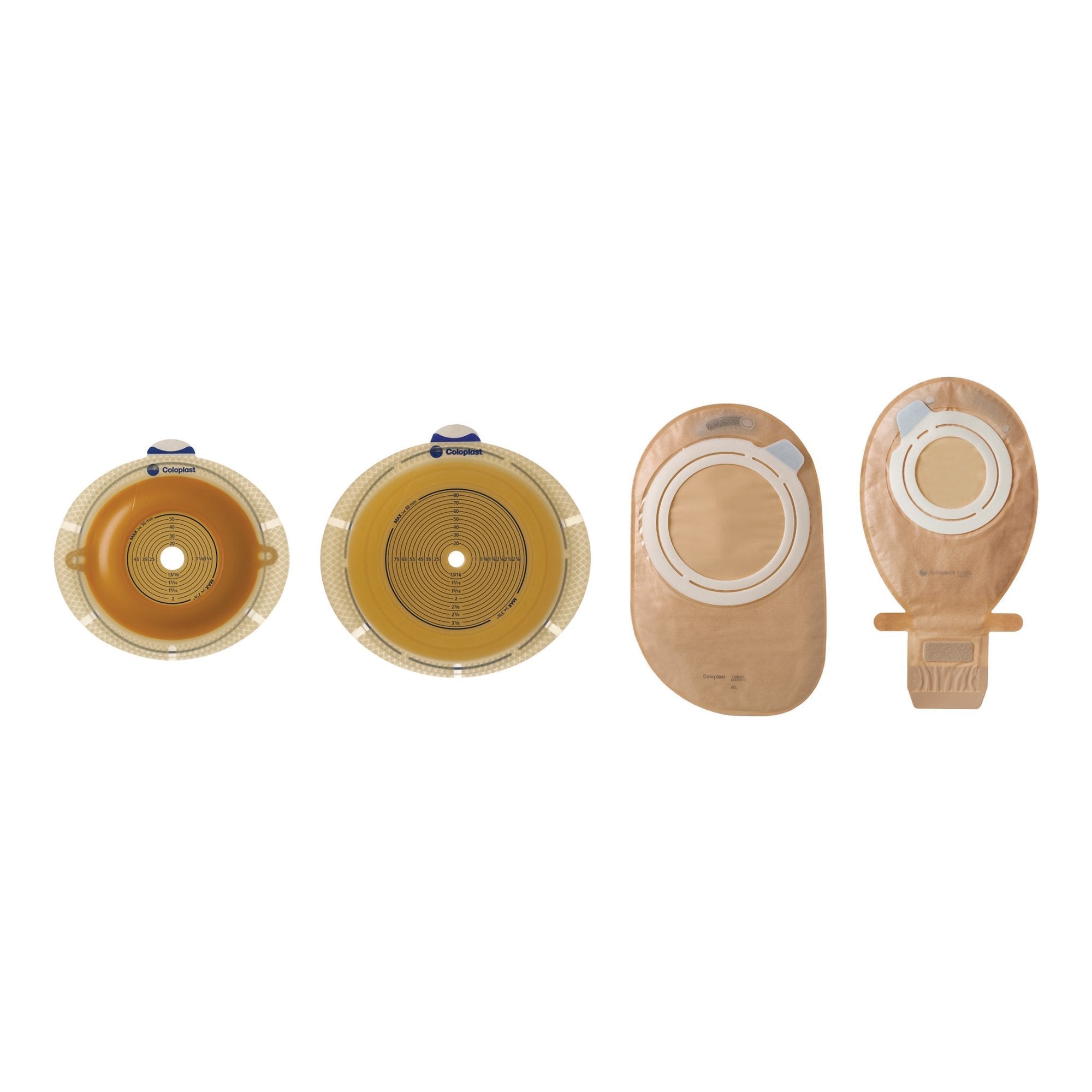 Ostomy Pouch SenSura Flex Two Piece System 11 1/2 Inch Length, Maxi Flat 50 mm Stoma Drainable