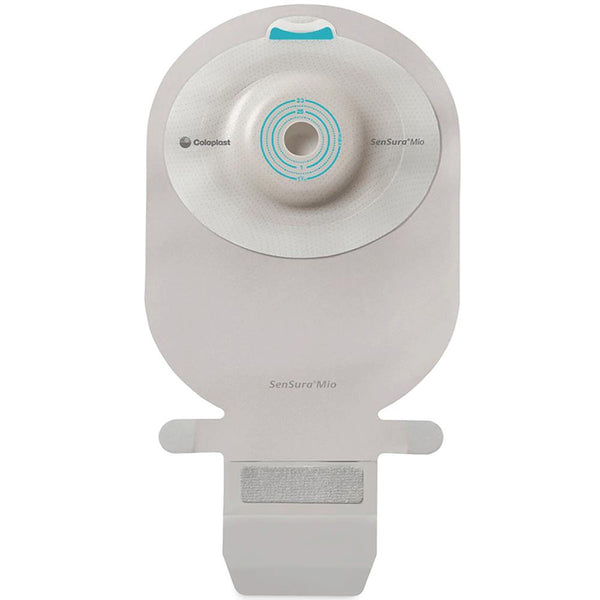 Ostomy Pouch SenSura Mio Convex One Piece System 11 Inch Length, Maxi Convex Light, Pre Cut 1 1/8 Inch Stoma Drainable