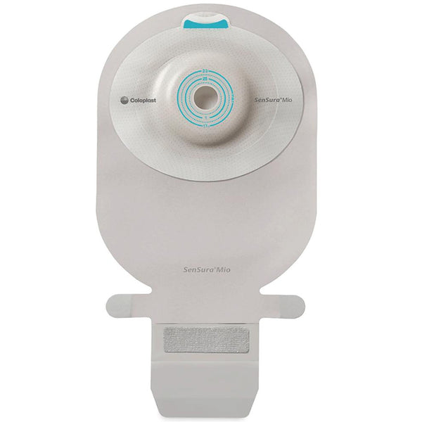 Ostomy Pouch SenSura Mio Convex One Piece System 11 Inch Length, Maxi Deep Convex, Pre Cut 1 1/4 Inch Stoma Drainable