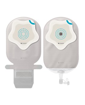 Ostomy Pouch SenSura Mio Kids One Piece System Mini Length Star Shaped, Trim to Fit 0 to 35 mm Stoma Drainable
