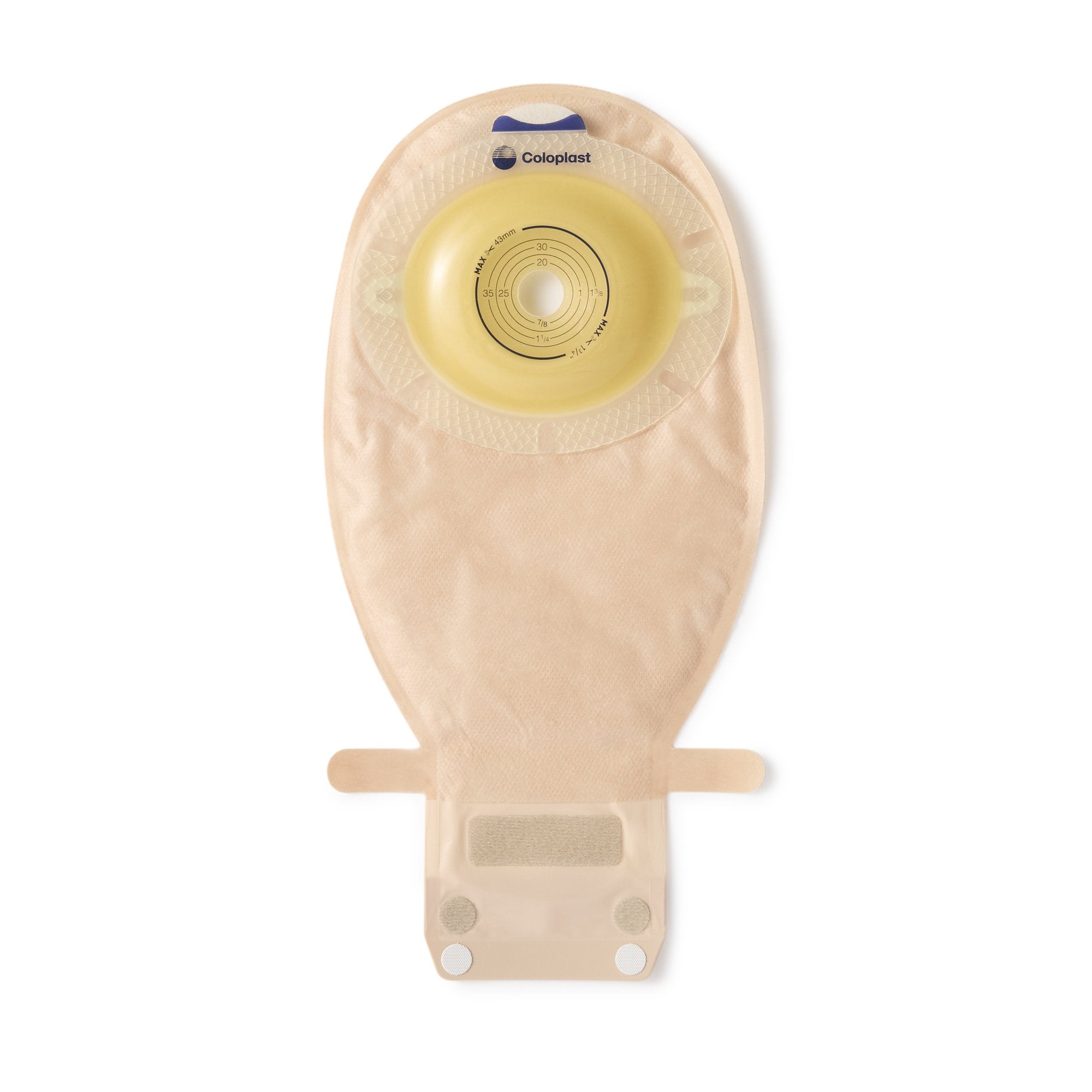 Ostomy Pouch SenSura One Piece System 11 1/2 Inch Length, Maxi Convex Light, Trim to Fit 5/8 to 1 11/16 Inch Stoma Drainable