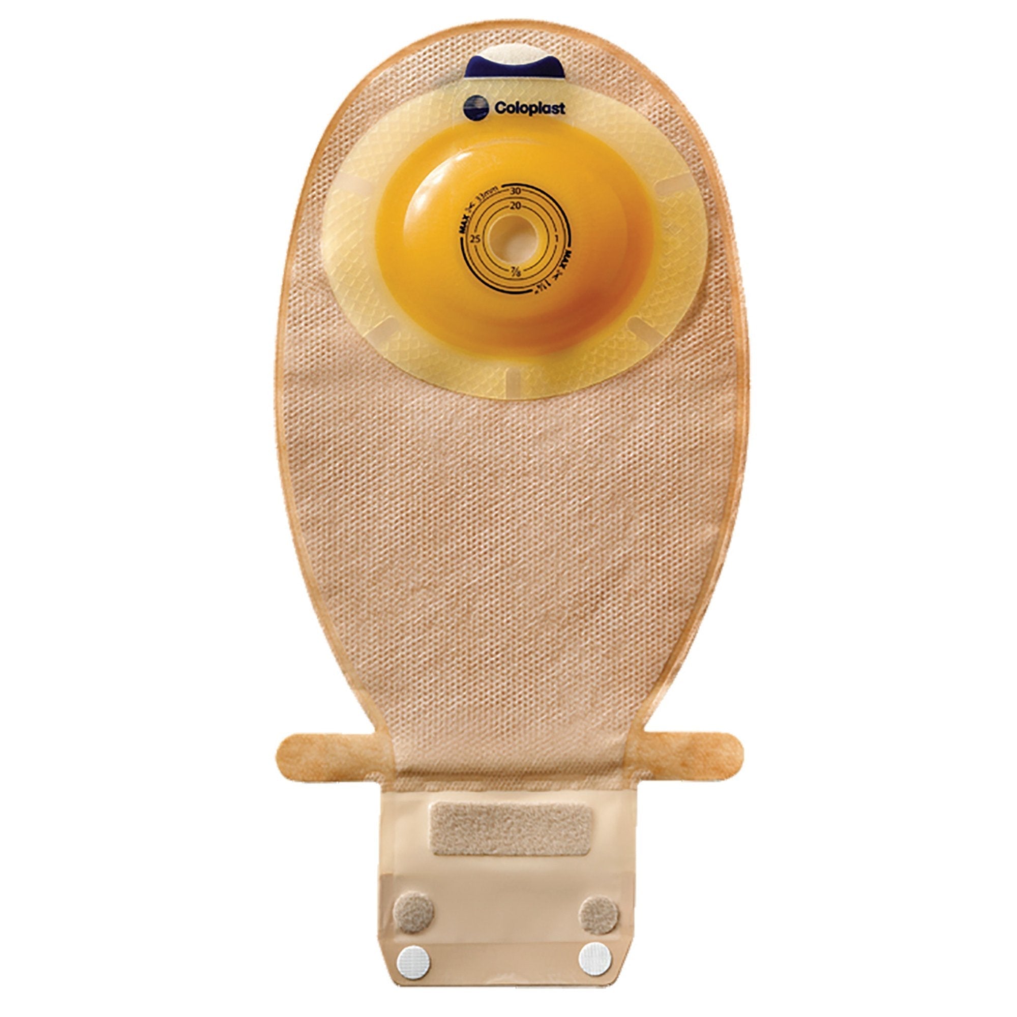 Ostomy Pouch SenSura EasiClose One Piece System 11 1/2 Inch Length, Maxi Convex Light, Pre Cut 1 1/8 Inch Stoma Drainable