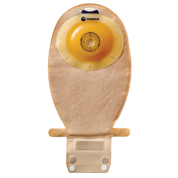 Ostomy Pouch SenSura EasiClose One Piece System 11 1/2 Inch Length, Maxi Convex Light, Pre Cut 1 1/8 Inch Stoma Drainable