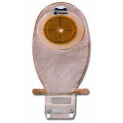 Ostomy Pouch SenSura EasiClose One Piece System 11 1/2 Inch Length, Maxi Convex Light, Pre Cut 1 Inch Stoma Drainable