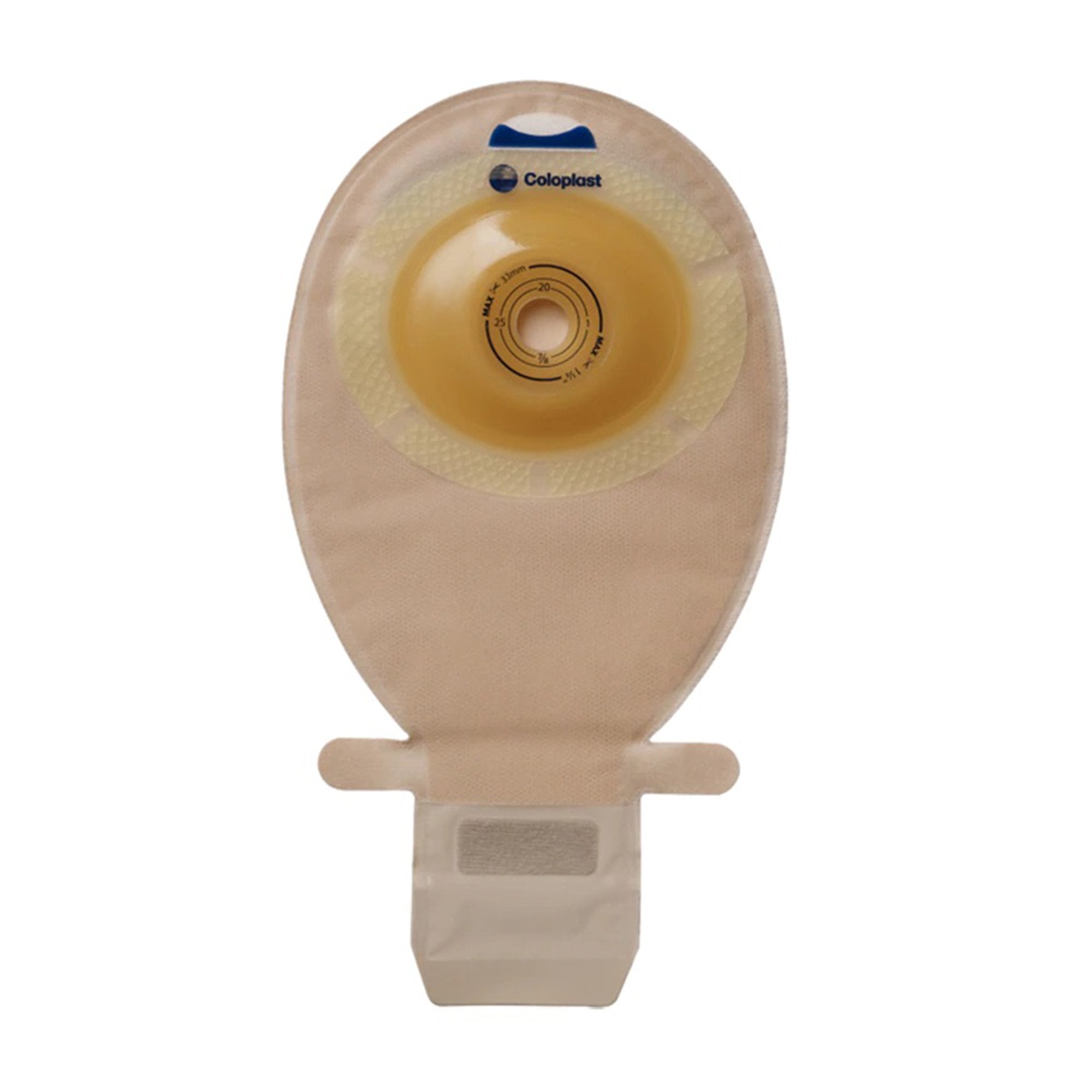 Ostomy Pouch SenSura EasiClose One Piece System 11 1/2 Inch Length, Maxi Convex Light, Pre Cut 5/8 to 1 3/4 Inch Stoma Drainable