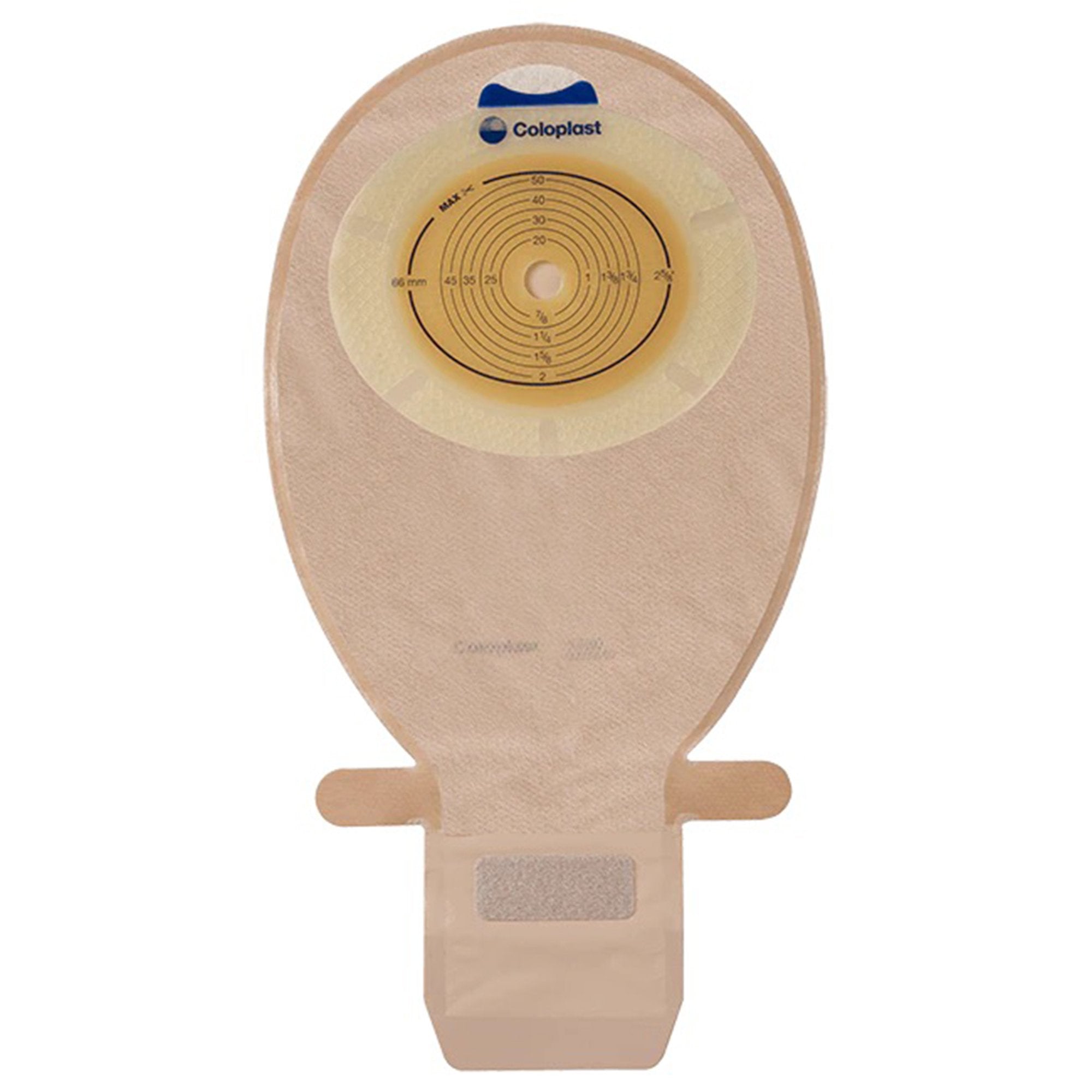 Ostomy Pouch SenSura EasiClose One Piece System 11 1/2 Inch Length, Maxi Flat, Trim to Fit 3/8 to 3 Inch Stoma Drainable