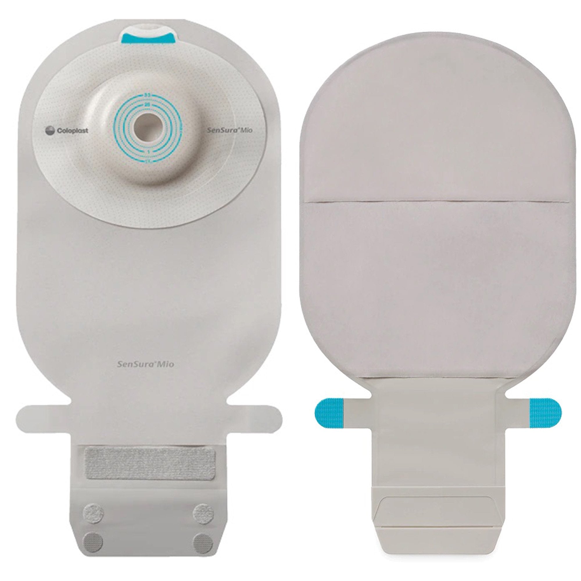 Ostomy Pouch SenSura Mio Convex One Piece System 11 Inch Length, Maxi Convex Light, Pre Cut 1 3/8 Inch Stoma Drainable