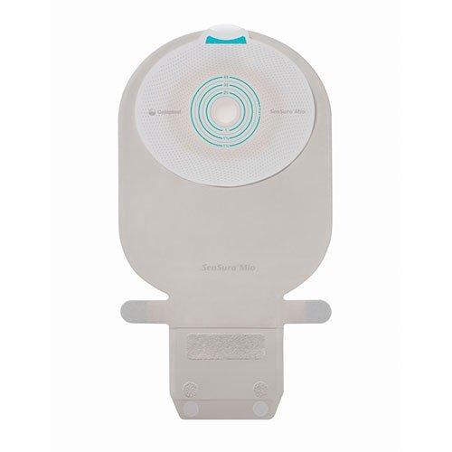 Ostomy Pouch SenSura Mio One Piece System 11 Inch Length, Maxi Flat, Pre Cut 1 1/8 Inch Stoma Drainable