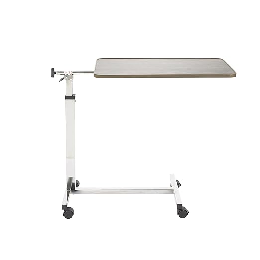 overbed table tilt top economical