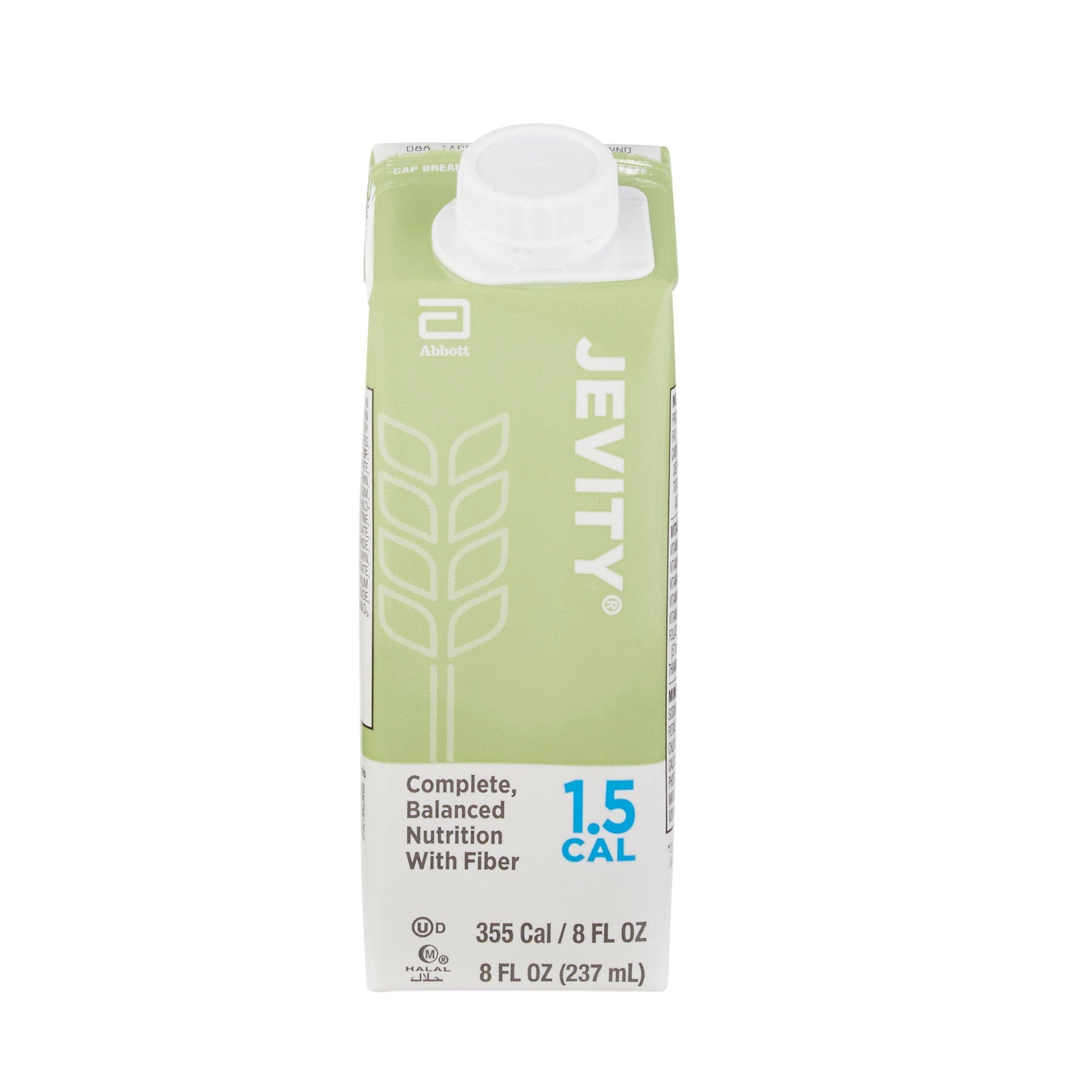 Tube Feeding Formula Jevity 1.5 Cal with Fiber Unflavored Liquid 8 oz. Reclosable Carton