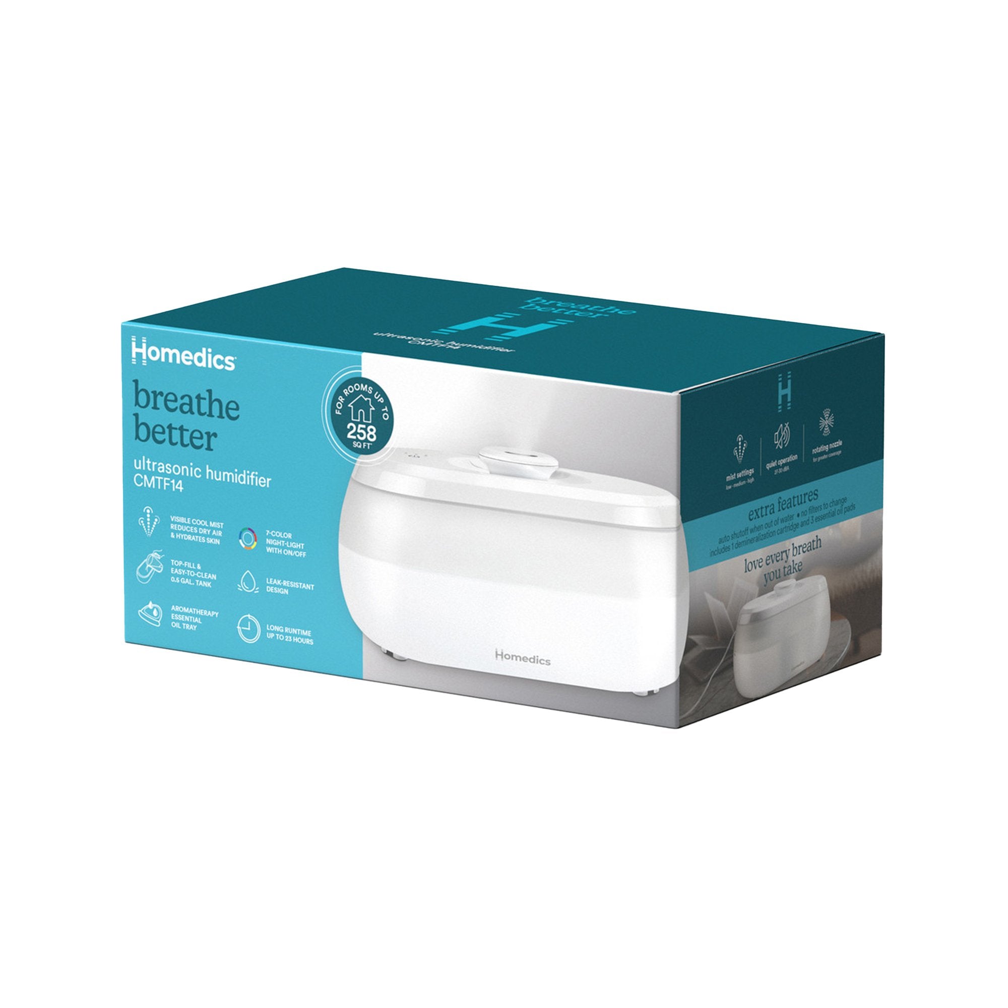 Homedics Ultrasonic Humidifier, Packaging Type- Case