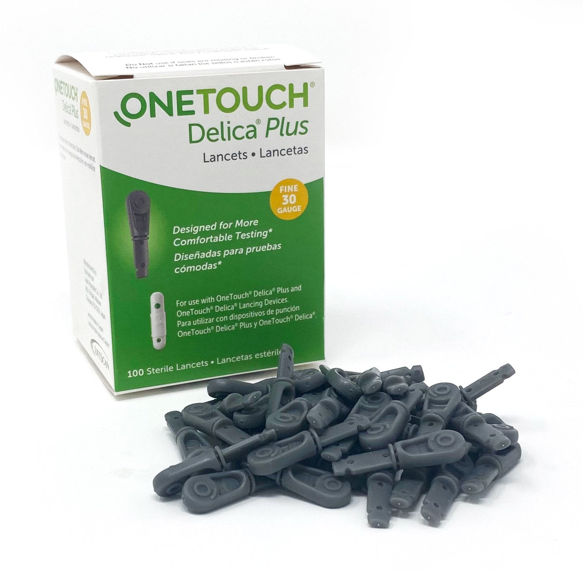 Lancet for Lancing Device OneTouch 30 Gauge Non-Safety Twist Off Cap Finger, Packaging Type- Box