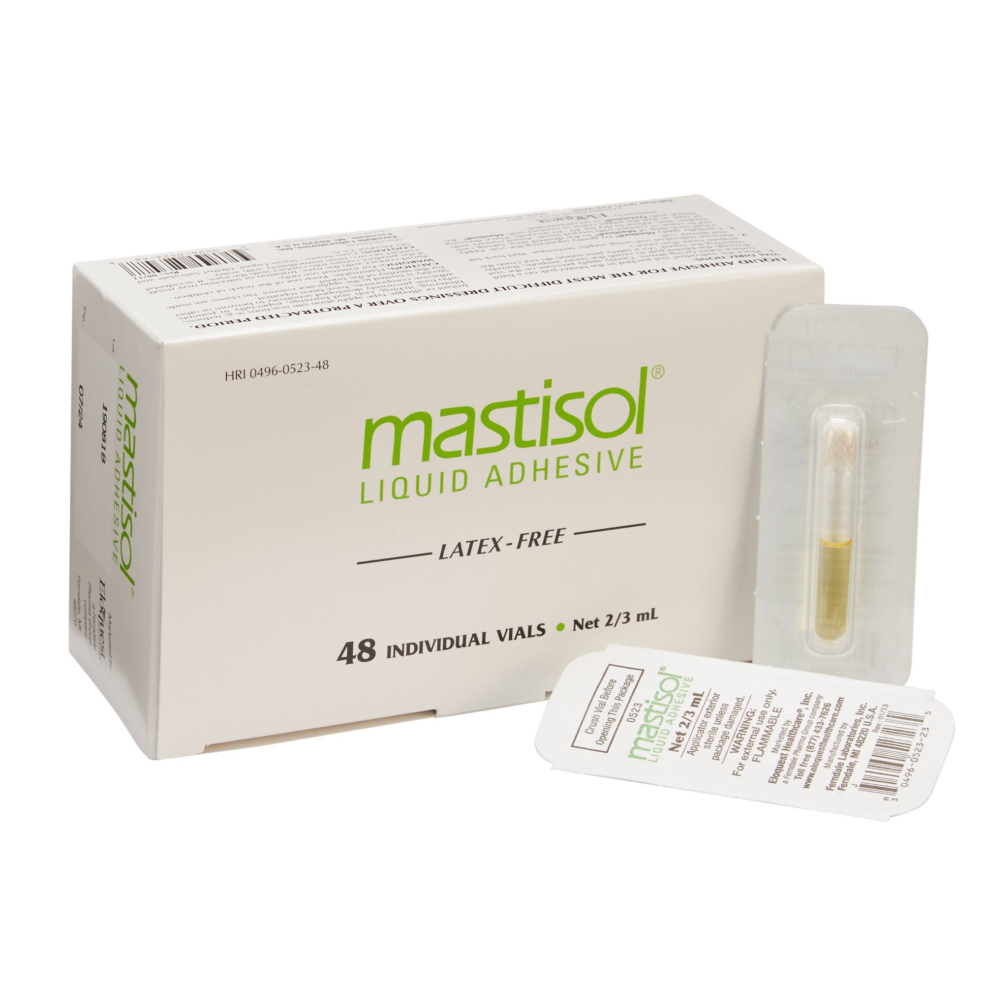 Liquid Bandage Mastisol 2/3 mL, Packaging Type- Box