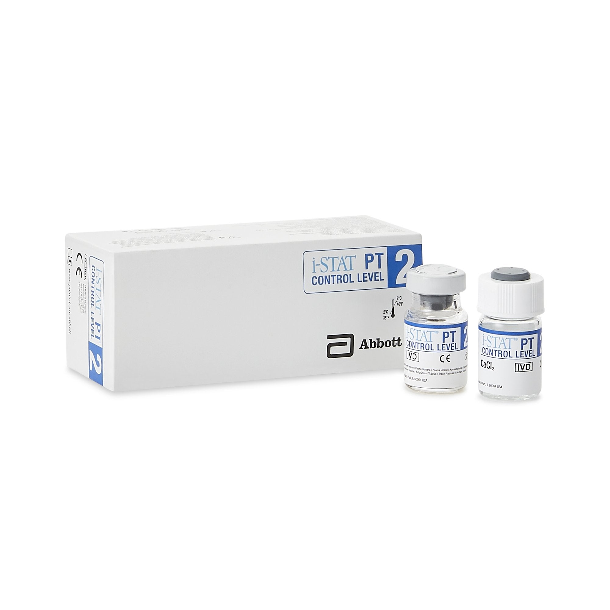 Coagulation Control i-STAT INR Prothrombin Time Test / International Normalized Ratio (PT / INR) Level 2 10 Vials, Packaging Type- Box