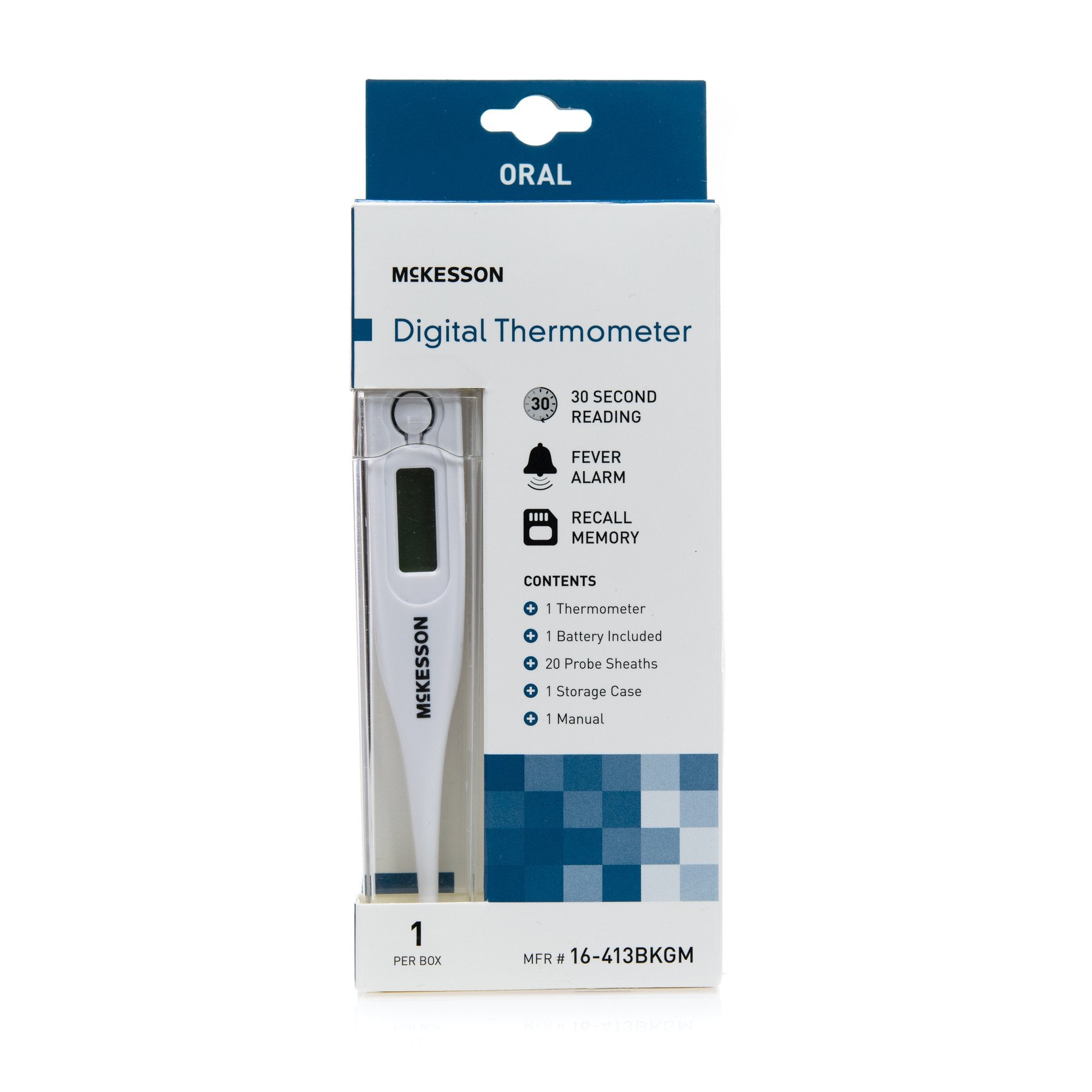 Digital Stick Thermometer McKesson Oral Probe Handheld