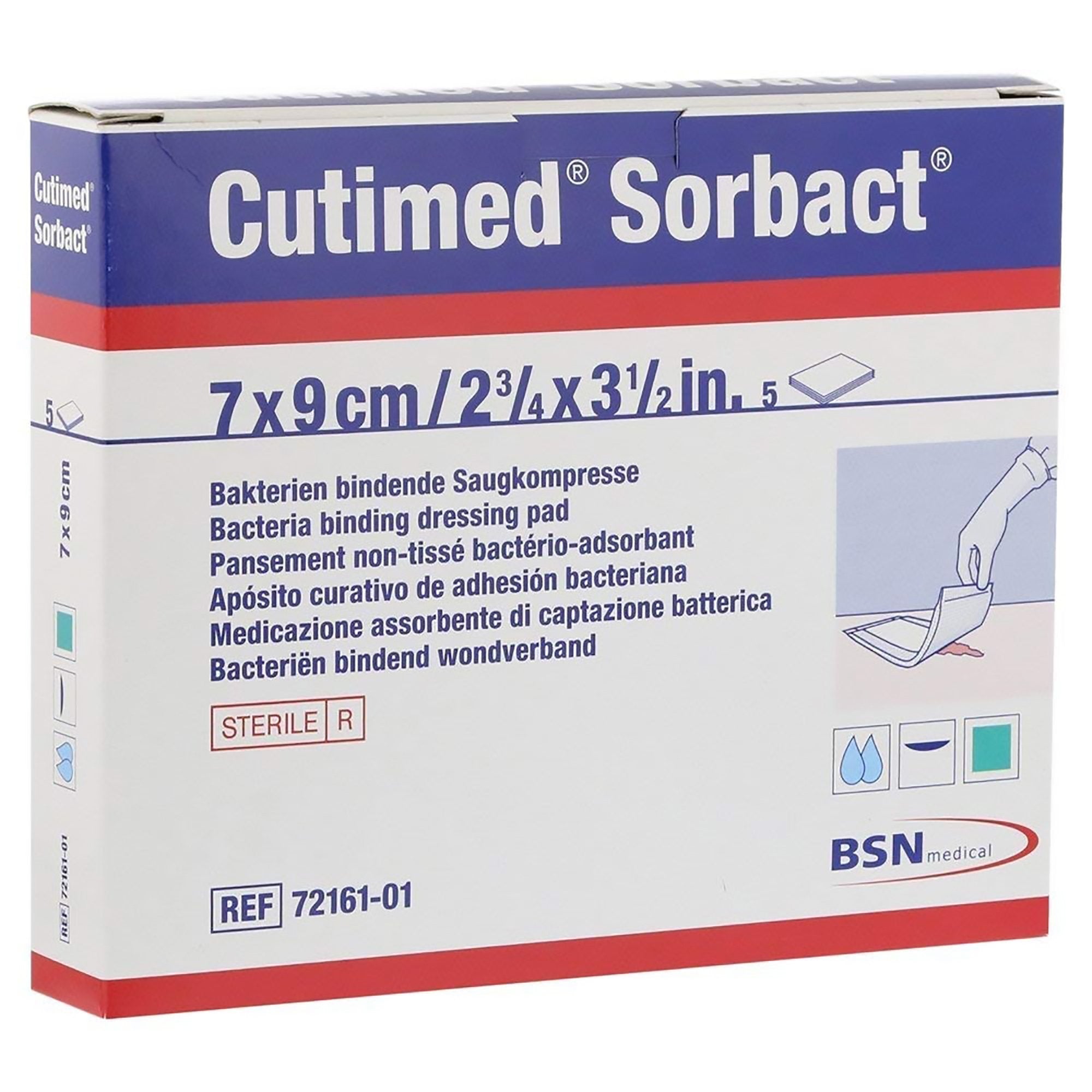 Antimicrobial Mesh Dressing Cutimed® Sorbact® 2-3/4 X 3-1/2 Inch Rectangle Sterile