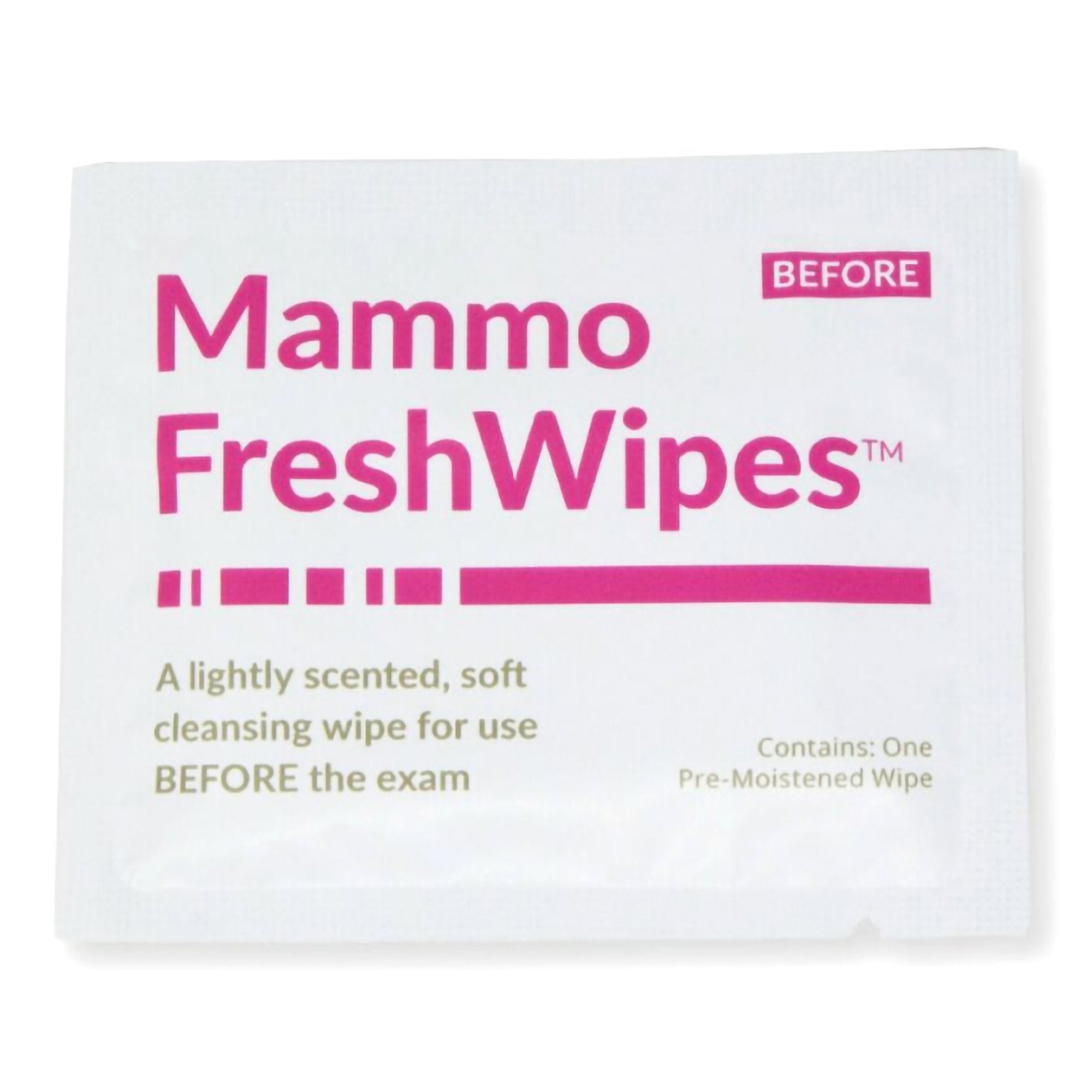 Mammography Cleansing Towelette PDC Freshwipes Individual Packet Scented 50 Count, Packaging Type- Box