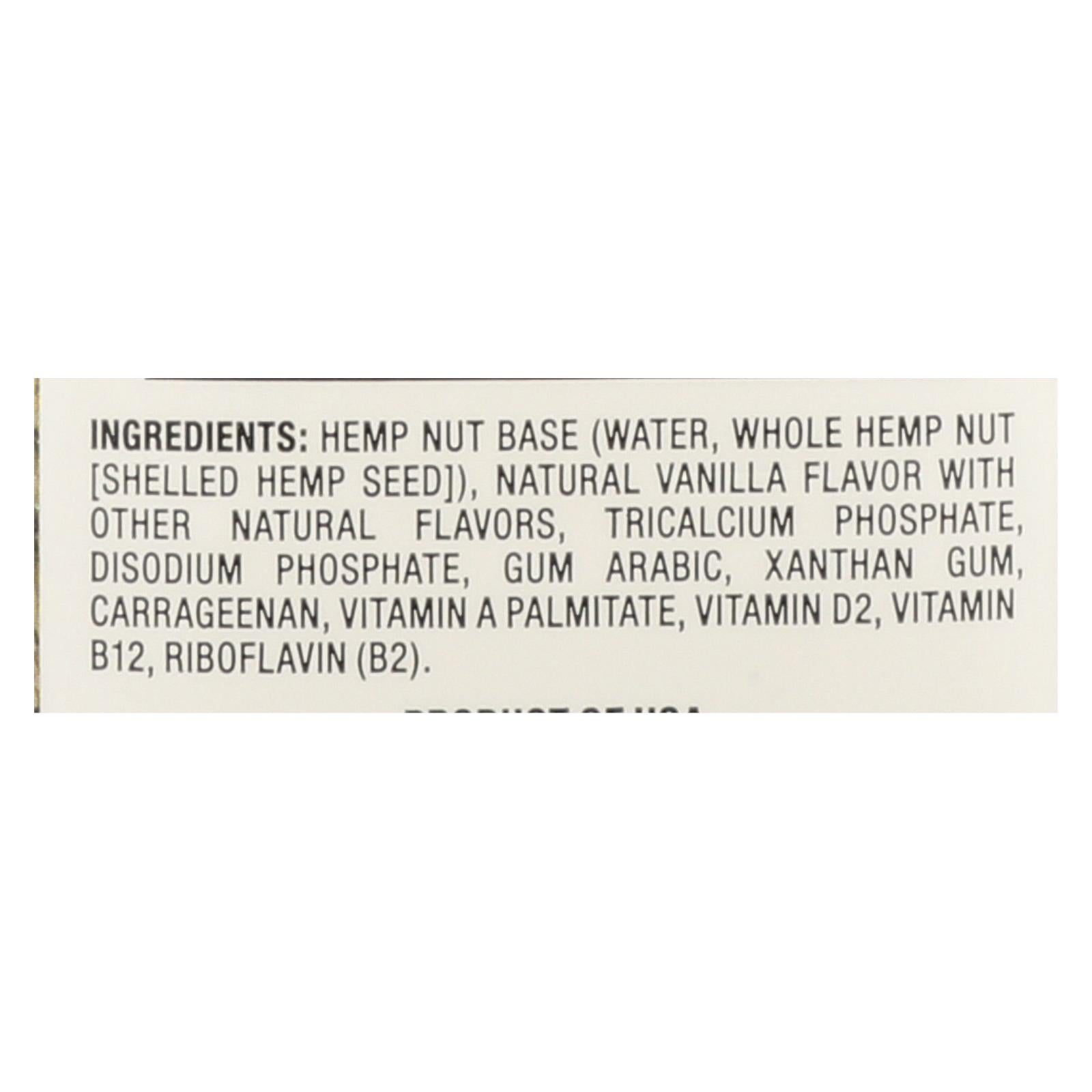 pacific natural foods hemp vanilla unsweetened case of 12 32 fl oz
