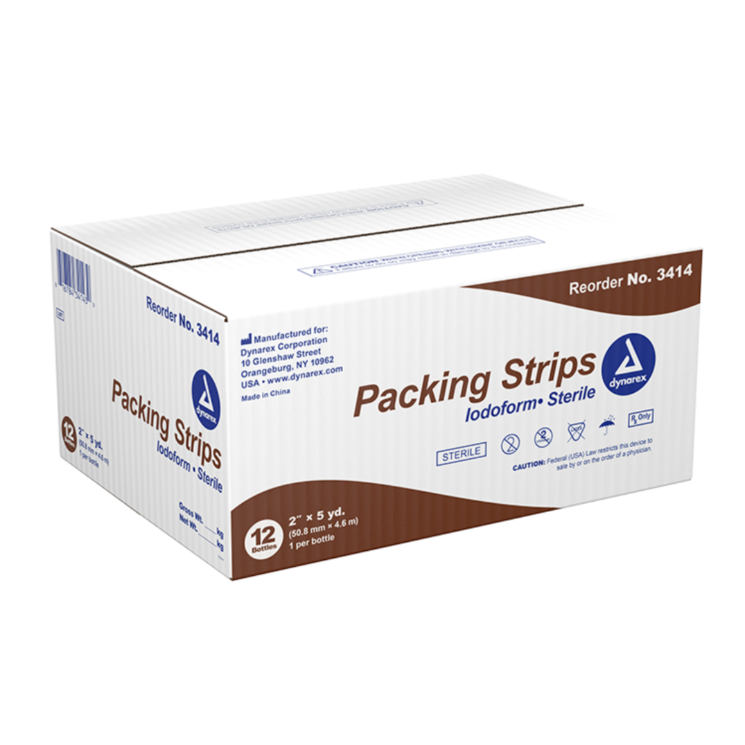 packing strips iodoform gauze 1 4 x 5 yards each
