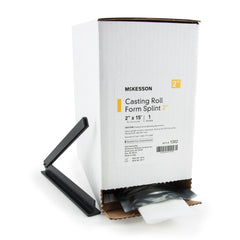 padded splint roll mckesson 2 inch x 15 foot fiberglass white packaging type box