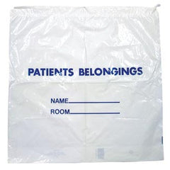 Patient Belongings Bag DawnMist 20 X 20 Inch Plastic Drawtape Closure Clear