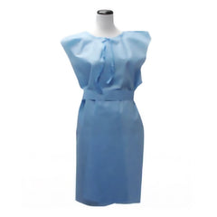 Patient Exam Gown X Large Blue Disposable