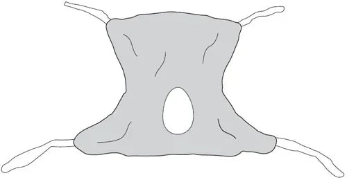 Patient Sling  Full Body Solid  Medium  53  X 42   All Care Store 