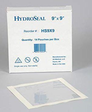 IV Site Barrier Protector HydroSeal 9 X 9 Inch, Packaging Type- Box