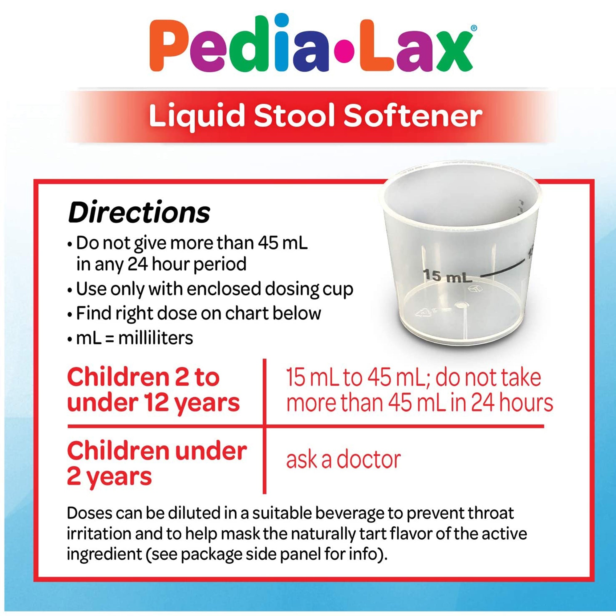 pedia lax liquid stool softener berry flavor pedia lax stool softener mk738525ea