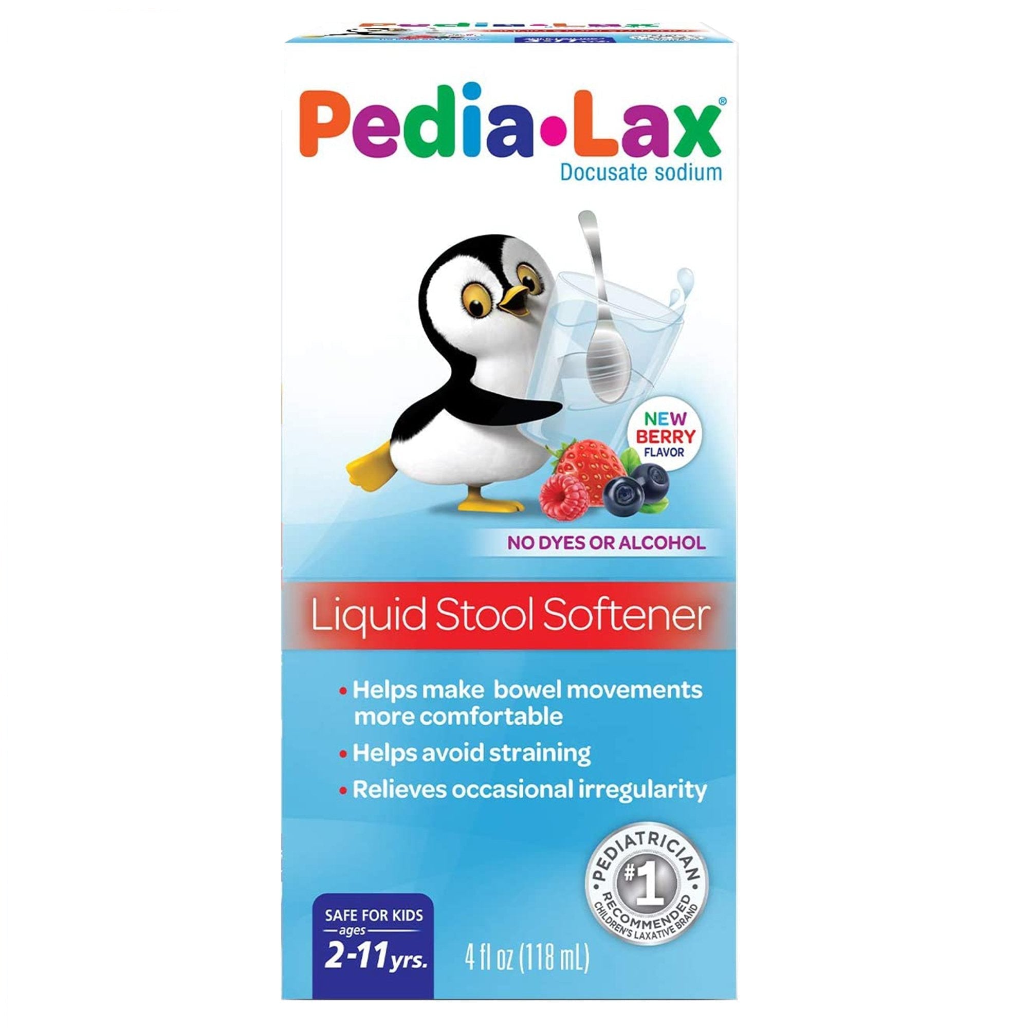 Stool Softener Pedia Lax Fruit Punch Flavor Liquid 4 oz. 50 mg / 15 mL Strength Docusate Sodium