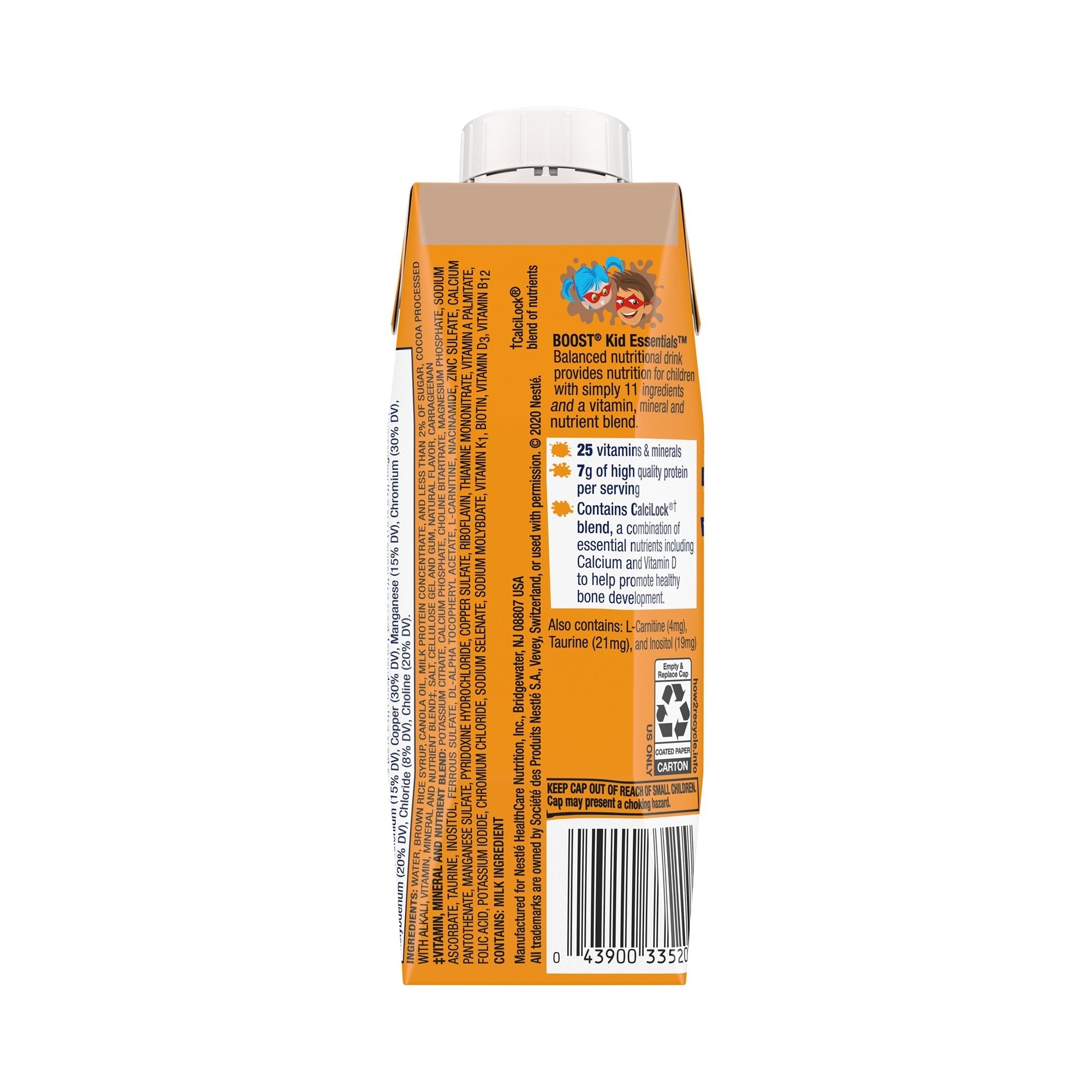 pediatric oral supplement boost® kid essentials™ 1 0 chocolate craze flavor 8 oz carton liquid vitamins minerals
