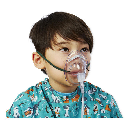 Oxygen Mask Pediatric With 7-inch Tubing Medium Conc (each)