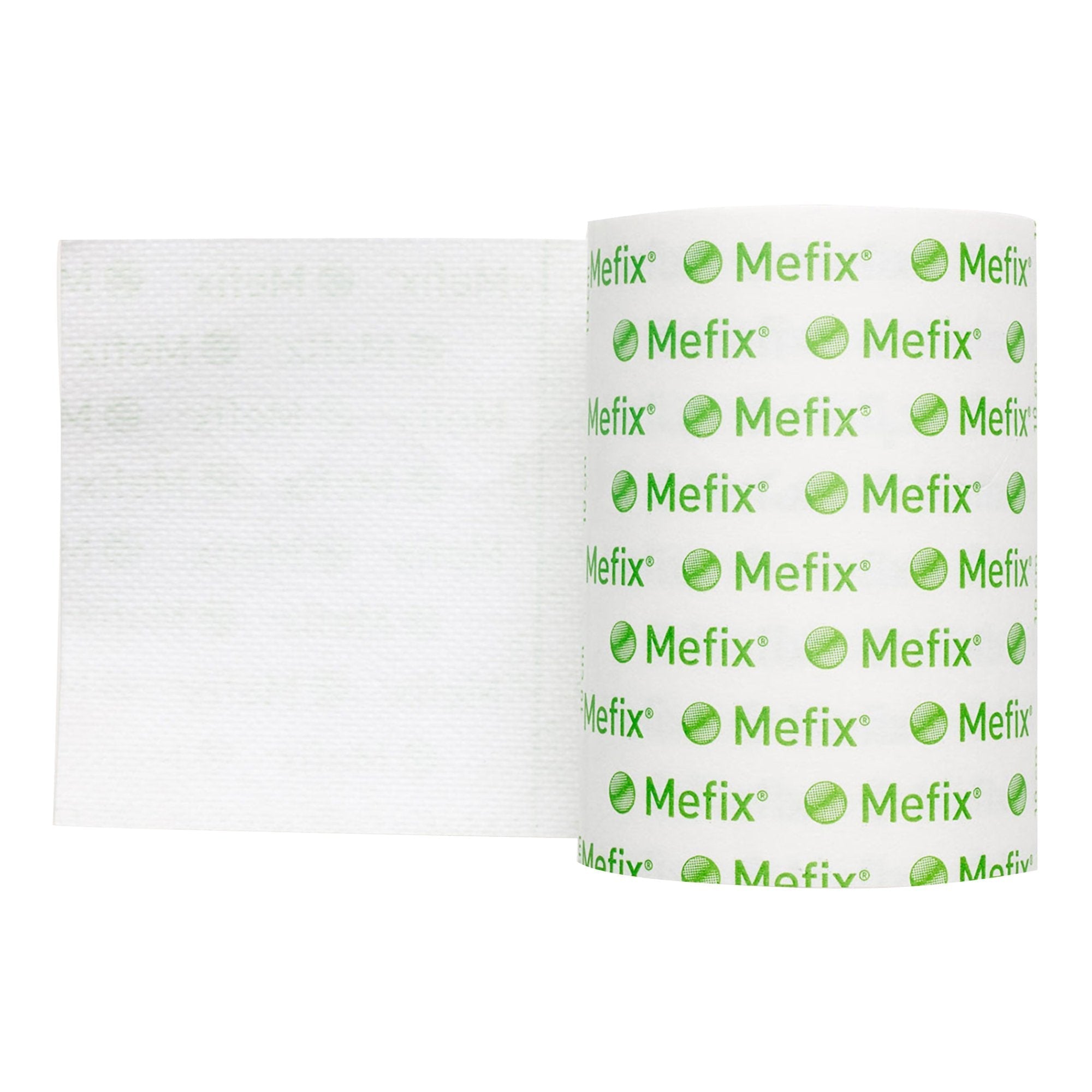 Perforated Dressing Retention Tape with Liner Mefix White 4 Inch X 11 Yard Nonwoven Spunlace Polyester NonSterile